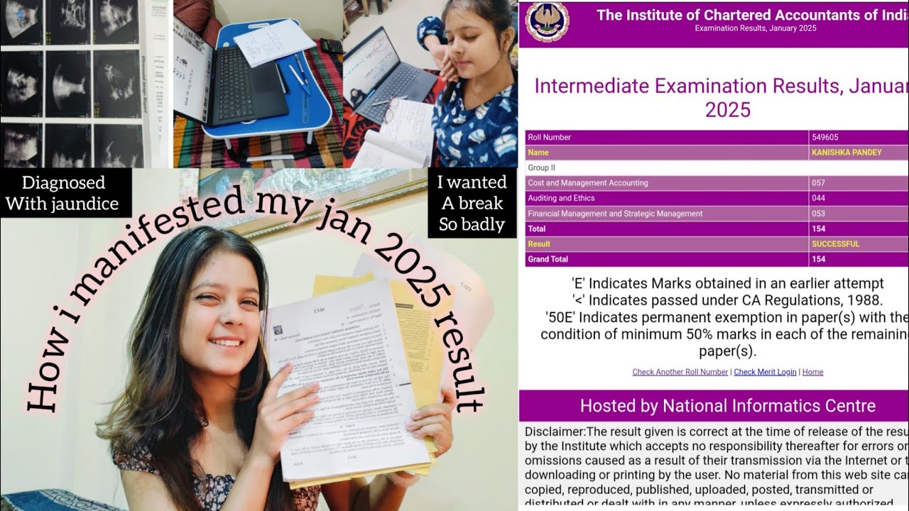 How I Manifested My CA Inter Result & Passed ❤️ | Law of Attraction | CA INTER JAN 2025 RESULT