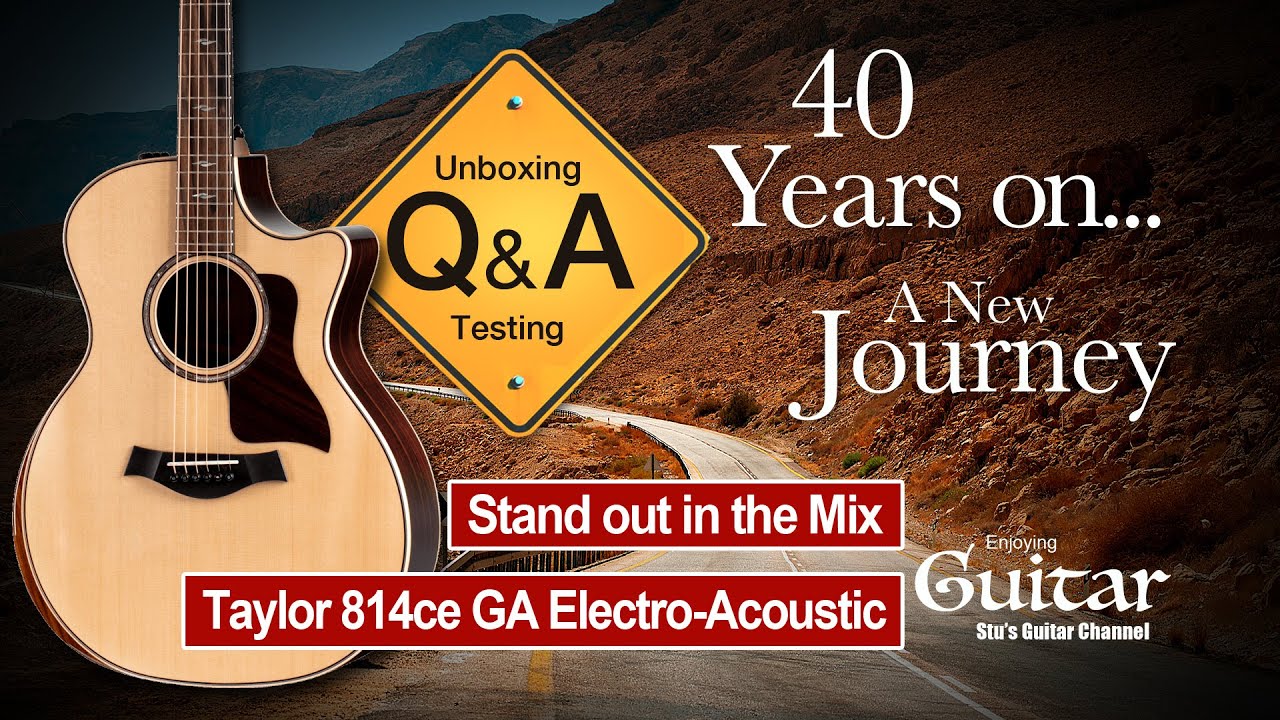 UB:27 Taylor 814ce GA Electro Acoustic - BEAUTIFUL! - But A Good Choice for Electric Guitar Players?