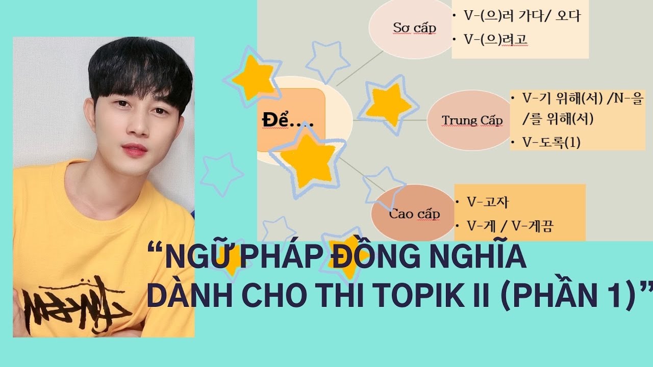 [TOPIK] HỌC NGỮ PHÁP ĐỒNG NGHĨA DÀNH CHO THI TOPIK II HIỆU QUẢ [Ngữ pháp chỉ Mục Đích]