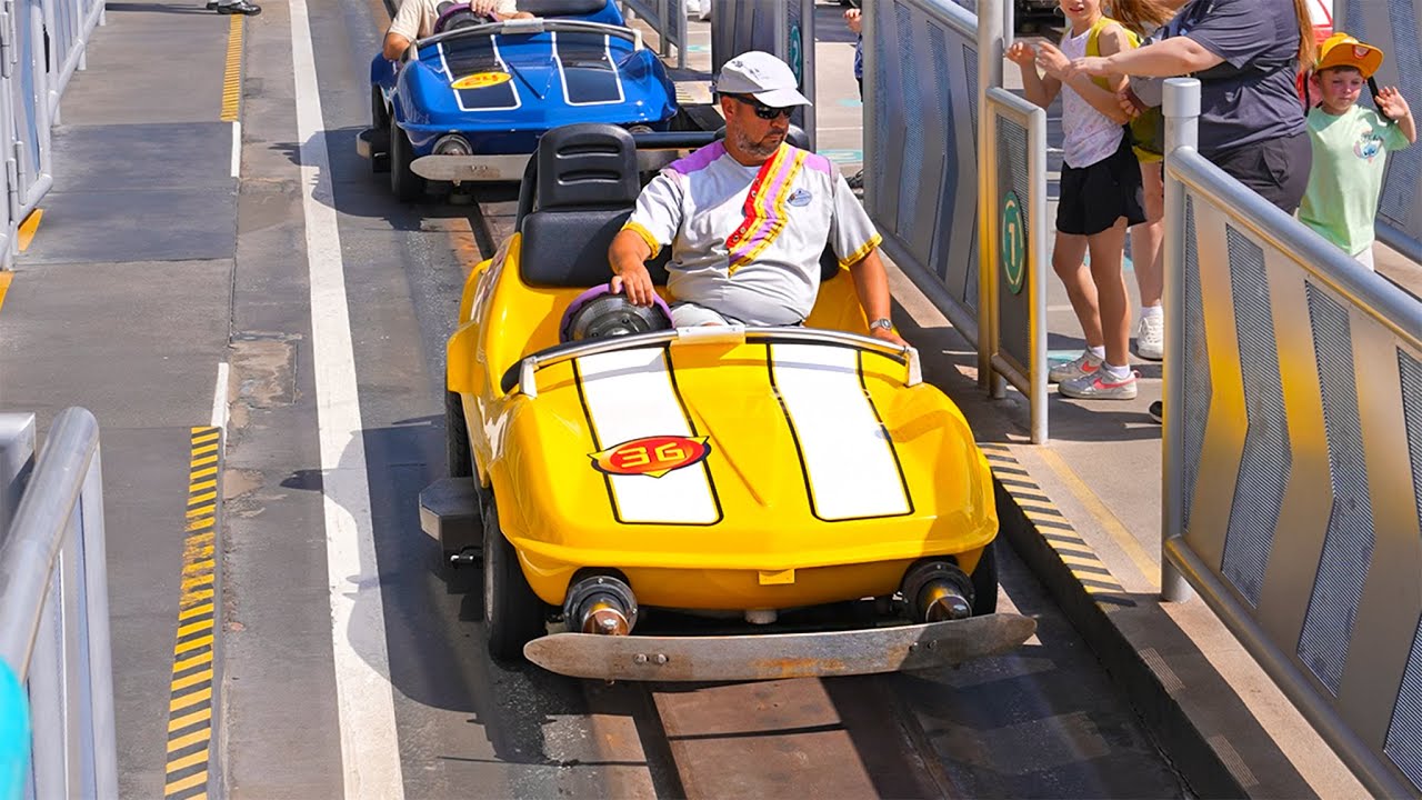 Tomorrowland Speedway 2025 - Magic Kingdom Race Car Ride at Walt Disney World [4K60 POV]
