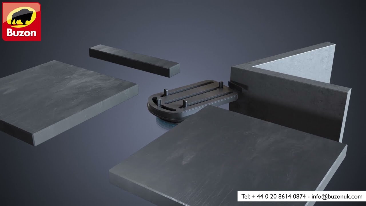 Buzon Adjustable Paver Supports - Using the U-EDGE Edging Accessory
