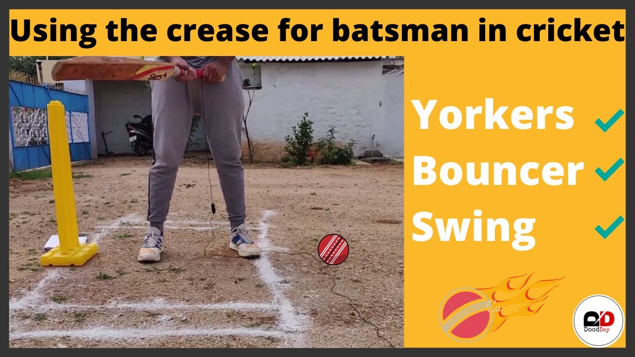 Using The Crease For Batting In Cricket | Cricket Batting Tips | Dood Dey