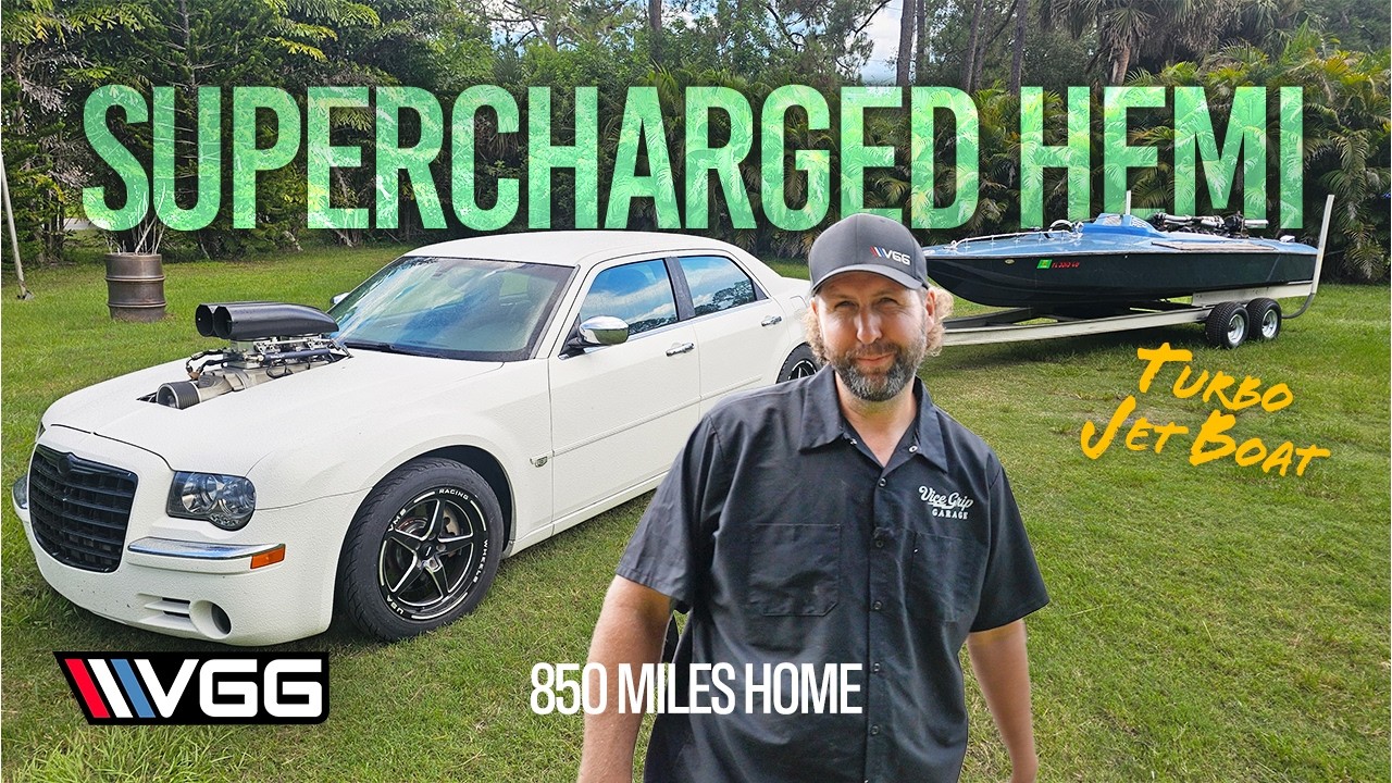 Will A Supercharged HEMI Pull A Turbo Jet Boat 1,000 Miles Home? (Monster Truck Motor!)