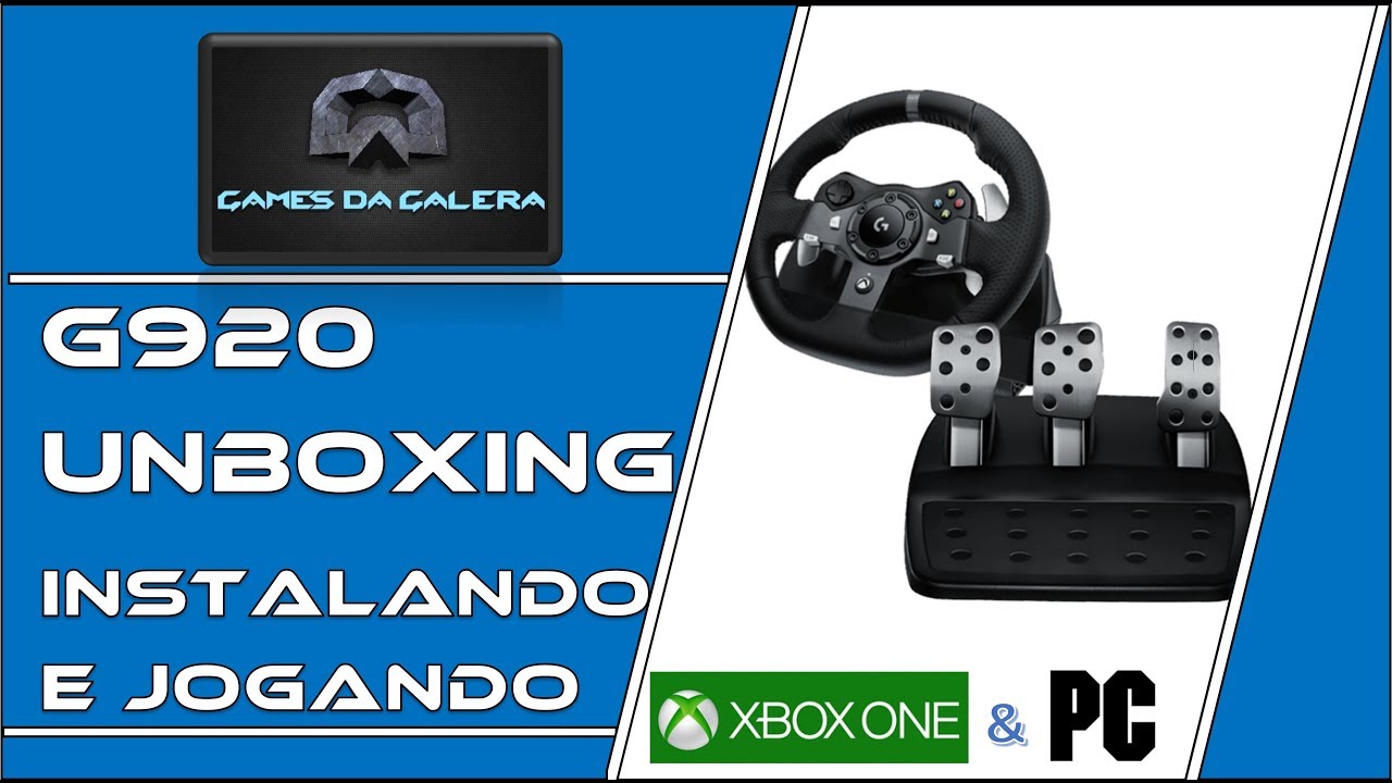 Unboxing Logitech G920 Instalando e jogando todos os Forza e mais jogos