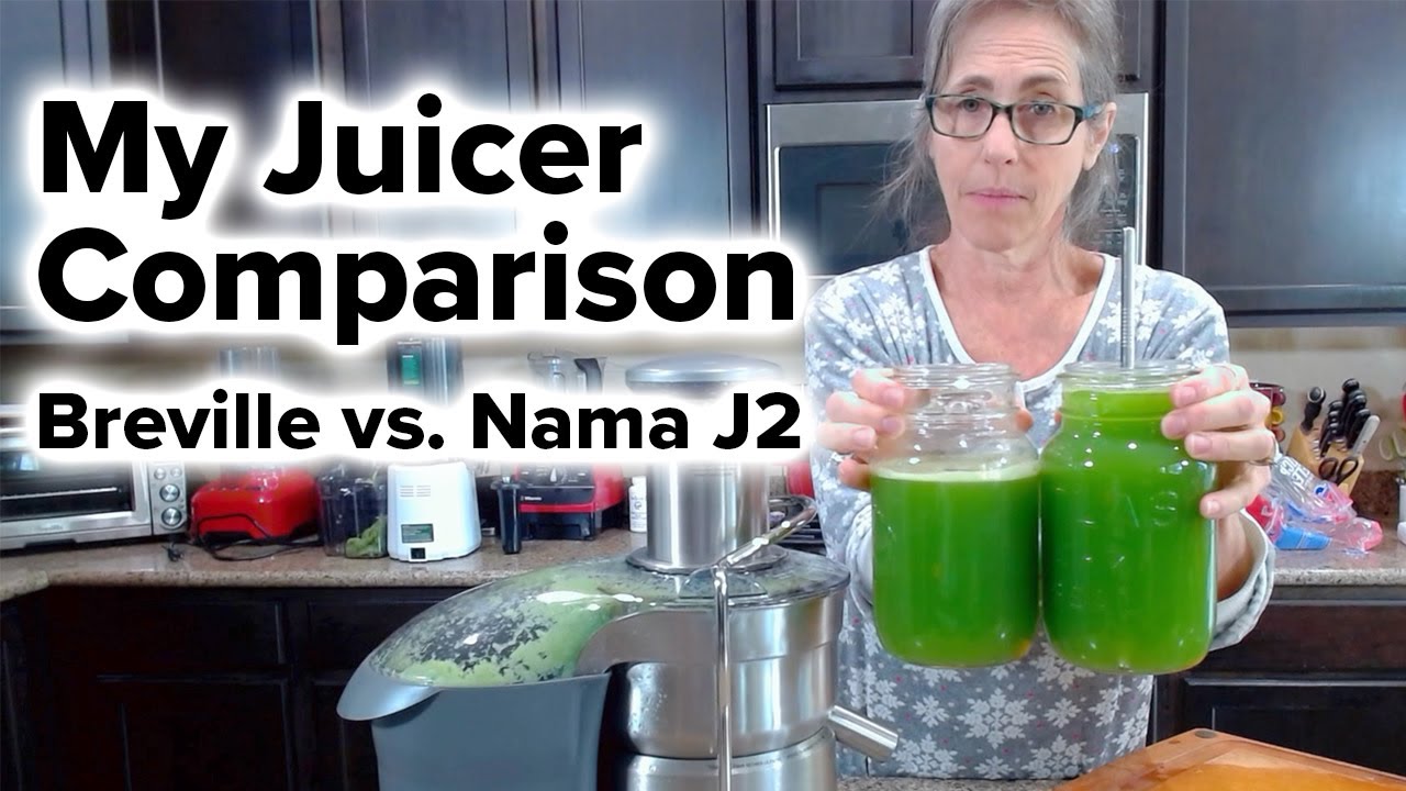 My Juicer Comparison: Breville vs. Nama J2 When Making Celery Juice
