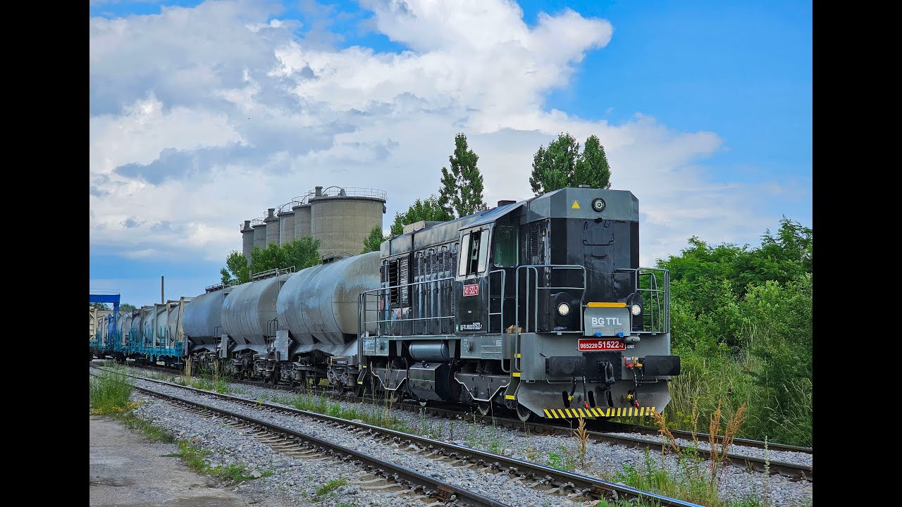 🇧🇬 Cab Ride: 🆕 [4K] 🛤️ Iliyantsi - Junction 4 - Toplivo 🚂 Diesel Locomotive ČKD - T 448.0 ⛽️