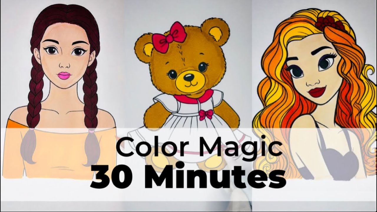 Pure ASMR 30minutes| Relaxing Coloring & Stress Relief 🎨💖 | Coloring Episode 14