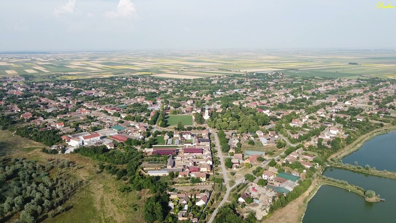 SAKULE IZ VAZDUHA , REKA TAMIŠ , CRKVA SV. NIKOLE , RIBNJAK SAKULE ,JUŽNI BANAT, SERBIA FROM THE AIR