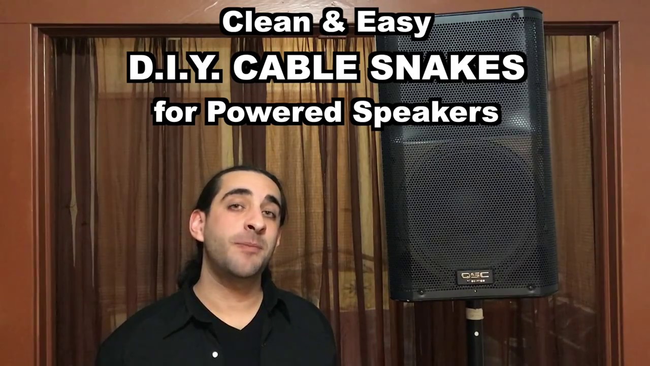 DIY Cable Snake for Powered Speaker