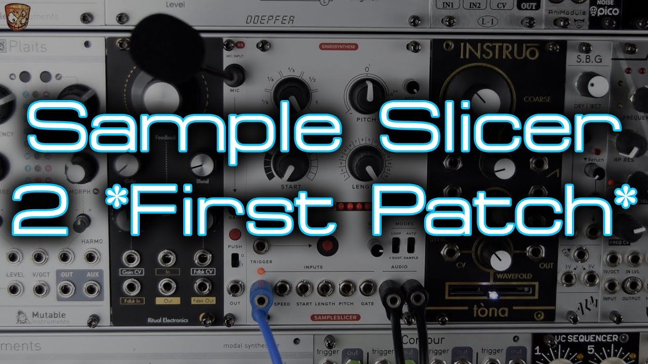Ginko Synthese - Sample Slicer mk2 & Mic input *FIRST PATCH*