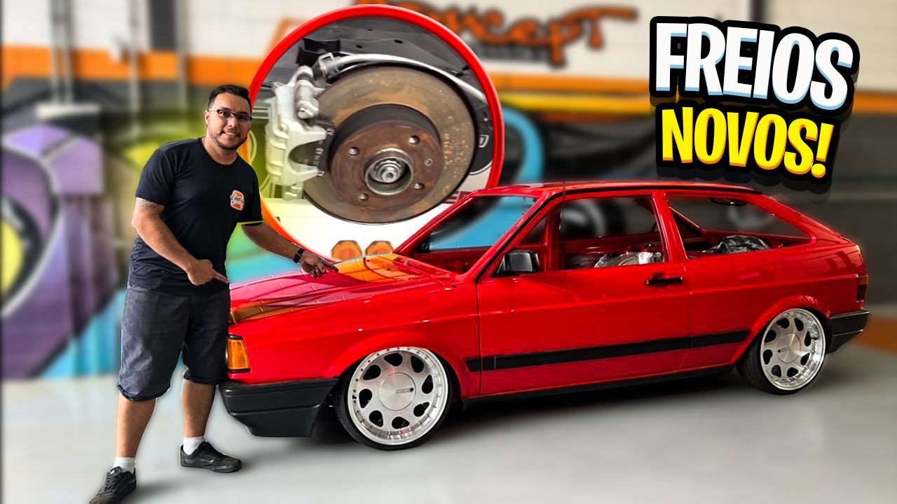 UPGRADE DE FREIOS A DISCO TRASEIRO DA SAVEIRO G6 NO NOSSO GOL PIMENTINHA | Concept Suspensões 🏁