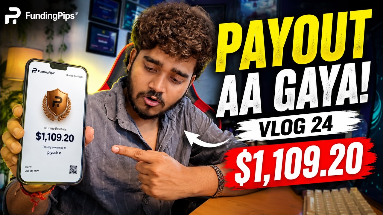 Got a $547 Payout from FundingPips! 🤯 | Trading Vlog 24