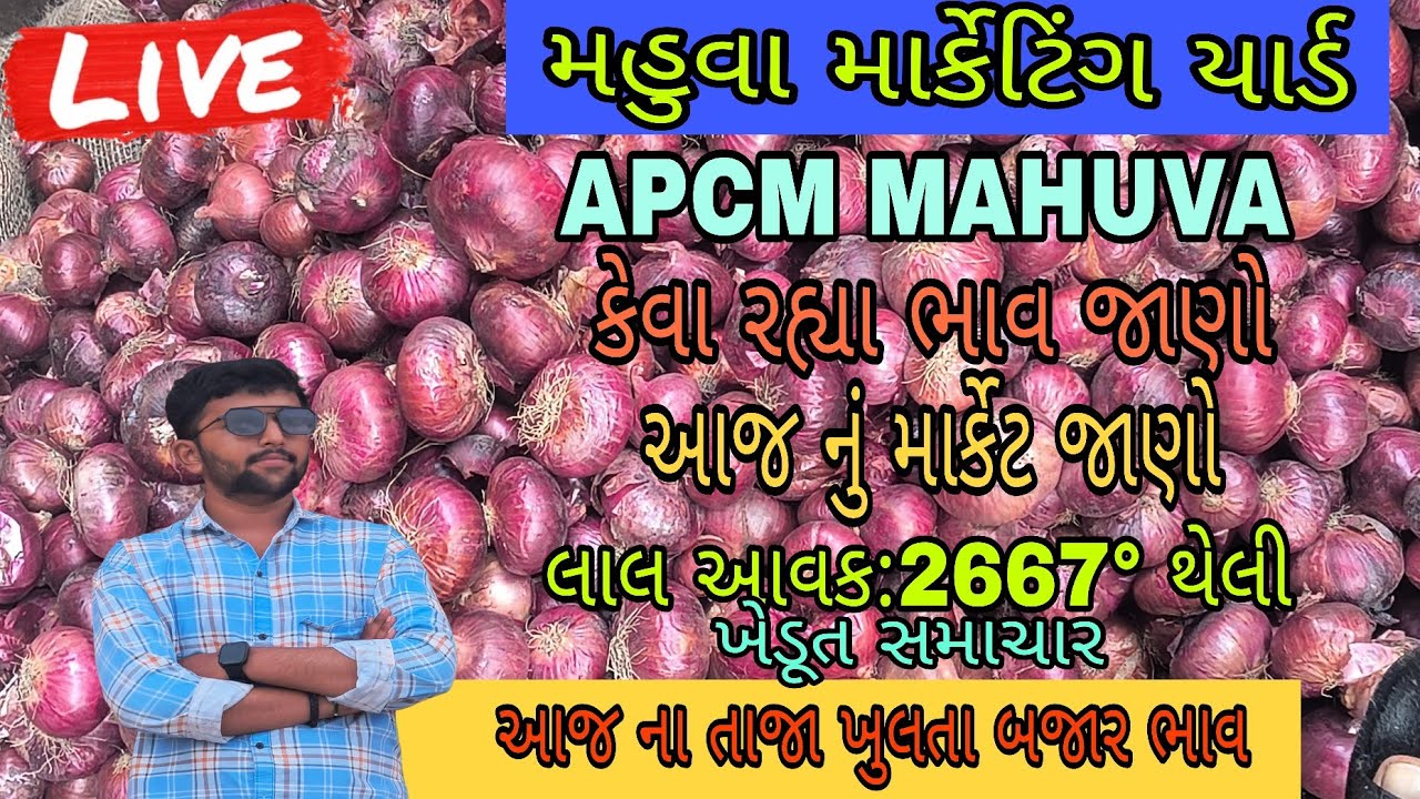 જાણો હોળી પસી ખુલતા બજાર ભાવ મહુવા યાર્ડ 🔥|| onion price today | महुवा मंडी प्याज भाव || 05/02/26 ||