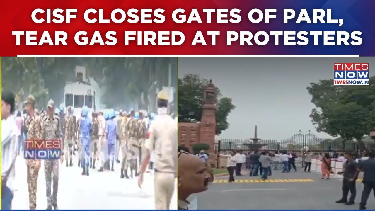 CISF Closes Gates Of Parliament Amid CJP's 'Sansad Chalo' Protest In Delhi; Tear Gas Fired Near Parl