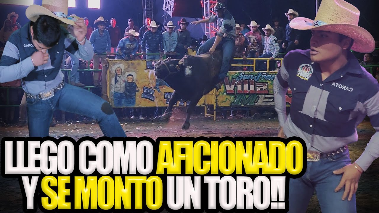 TITO MAYA LE PIDE A UN JINETE DE RAYITO FLORES QUE MONTE SU TORO!!