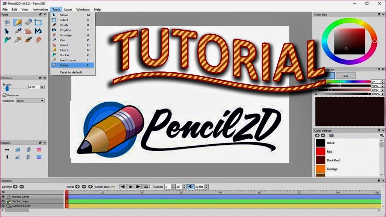 Como fazer animação usando Pencil2D - [Tutorial Básico em Português]