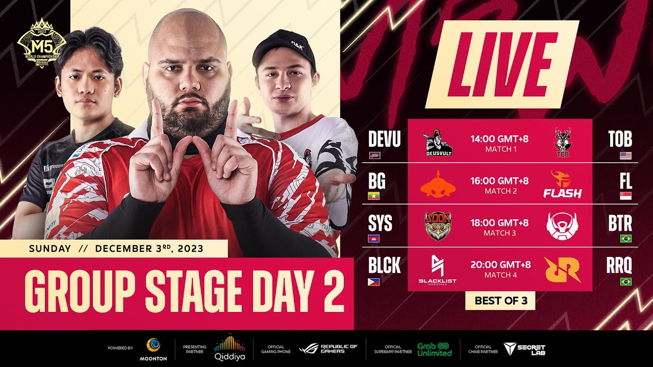 LIVE | DAY 2 | M5 World Championship Group Stage | (ENG)
