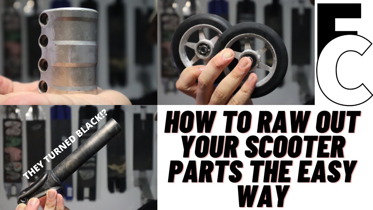 How to Raw Out Your Scooter Parts The Easy Way
