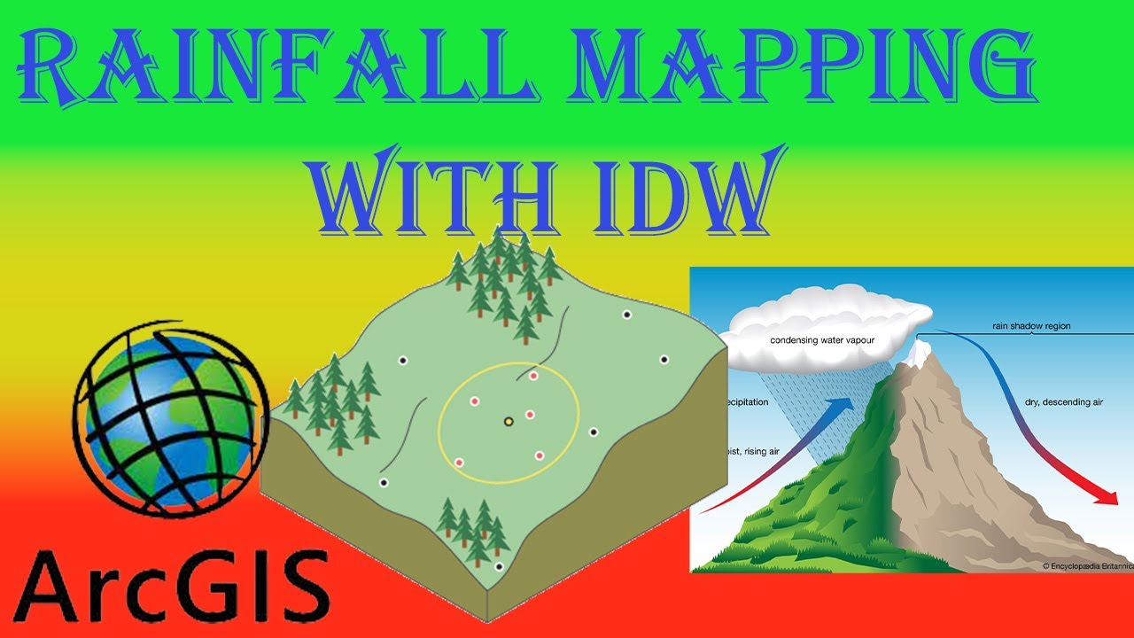 How to estimate rainfall using IDW  interpolation techniques