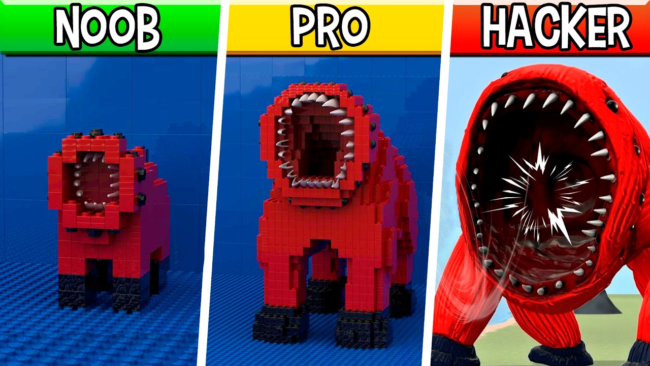 LEGO Filter Muncher Sea Monster : Noob, Pro, HACKER! (ROBLOX & WE SWAM TOO FAR IN THE OCEAN)