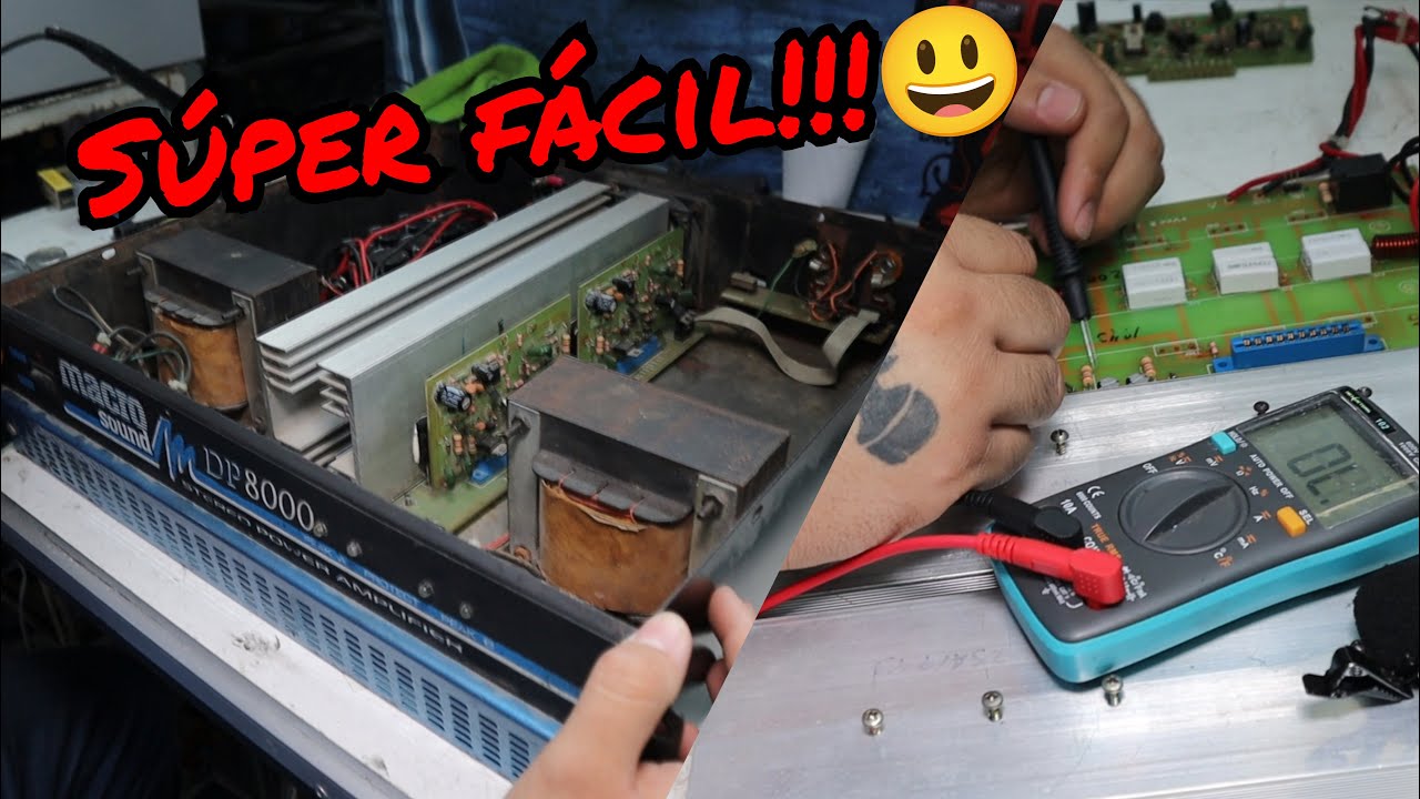 Reparar un amplificador quemado macrosound 6000 // mvg piramid gapp q edition