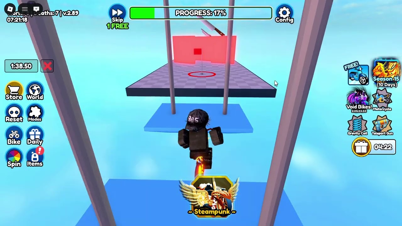 trying get 10th world in Obby but you're on the bike part final (but i speak hungarian)