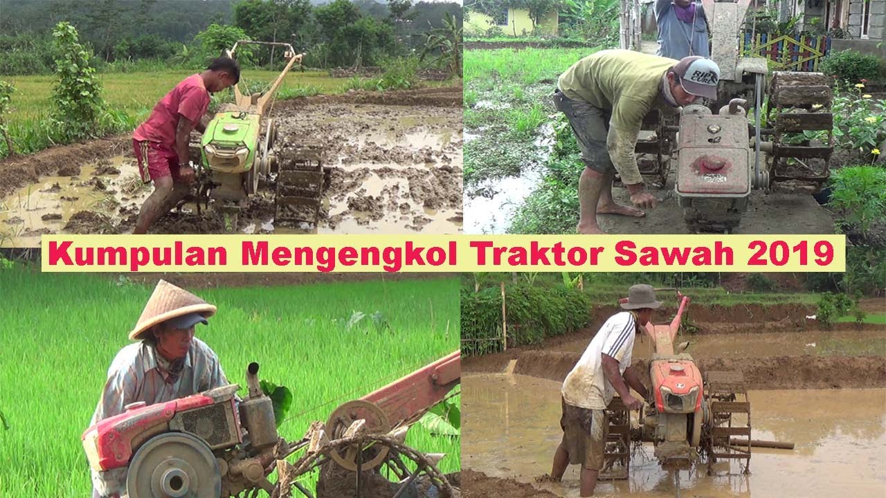 Hand Start...!! Kumpulan Video menghidupkan Diesel Traktor Sawah