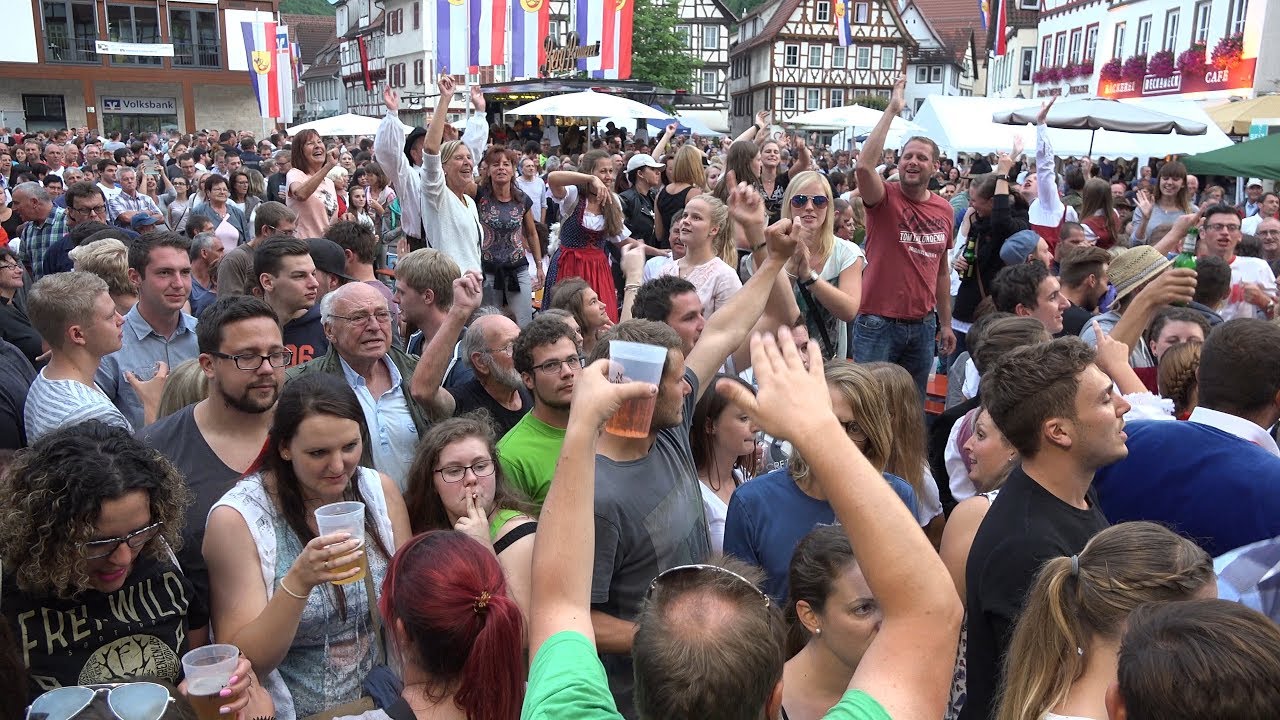 Schäferlauf 2017 Bad Urach Abschlußparty  mit der BOIZ BÄND LIVE! auf dem Marktplatz