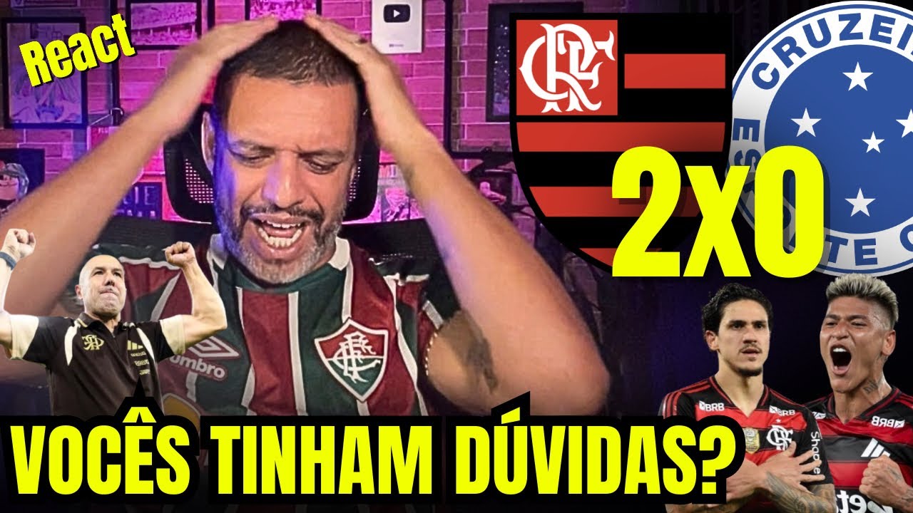 React melhores momentos Flamengo 2x0 Cruzeiro | Pronto, agora já podem ir dormir😤