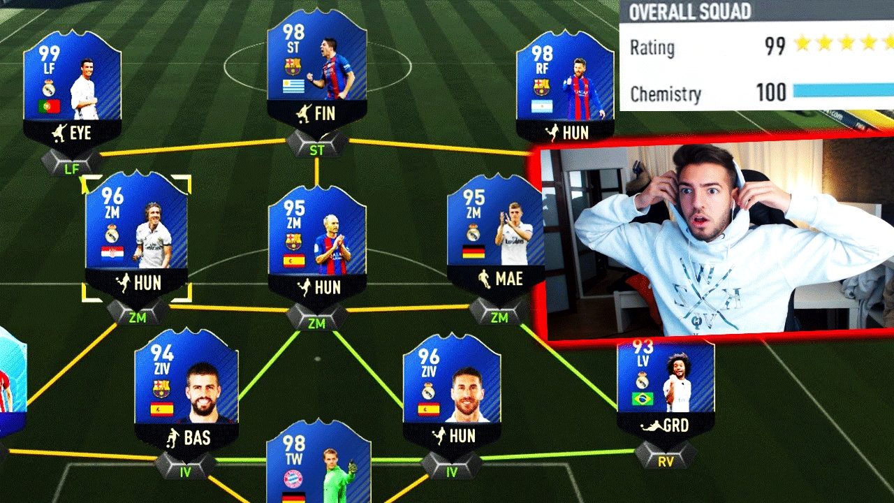 OMG! 193 RATED FUT DRAFT CHALLENGE ⛔️😱 FIFA 17 ULTIMATE TEAM - Wakez