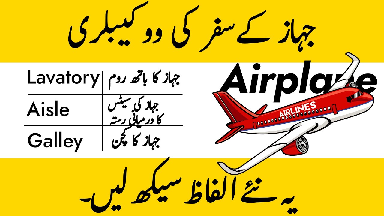 Airplane Vocabulary | English Ki Vocabulary | Ep 3