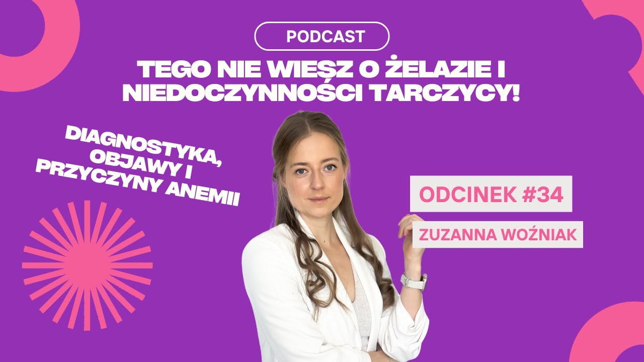 #34 Zuzanna Woźniak - Tego Nie Wiesz O Żelazie I Niedoczynności Tarczycy!