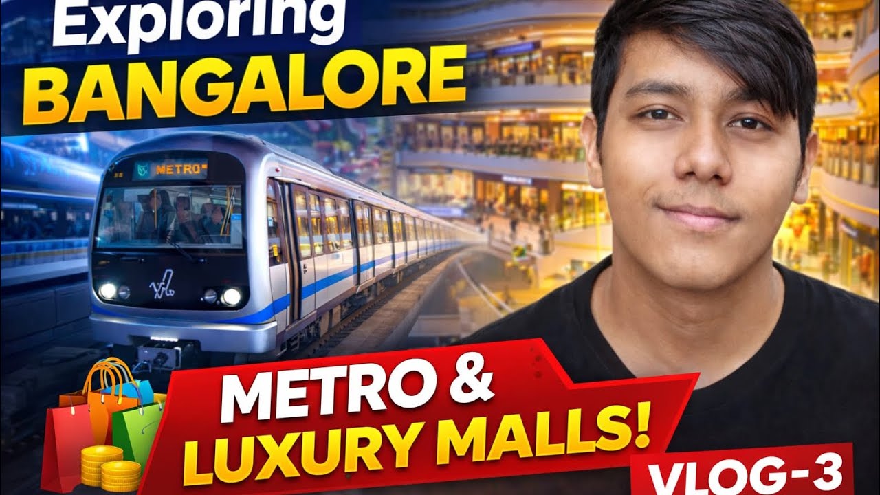 Vlog-3 | Exploring a luxury mall , city street & fine dinner in Bangalore