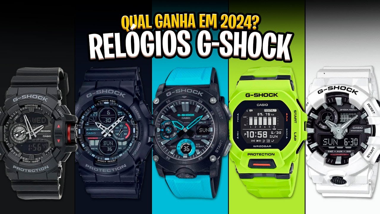 Qual RELÓGIO G-SHOCK comprar em 2024? 5 Modelos que Merecem Sua Atenção! ✅