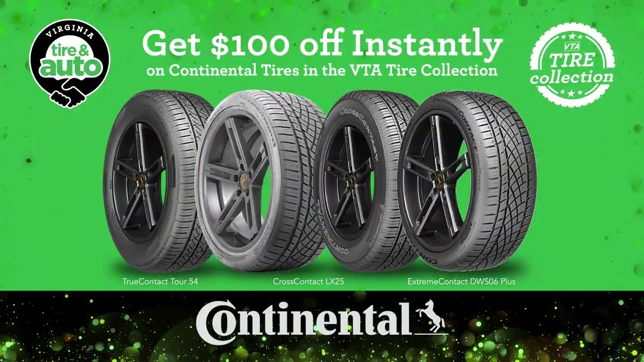 $100 Off Continental Tires Instantly