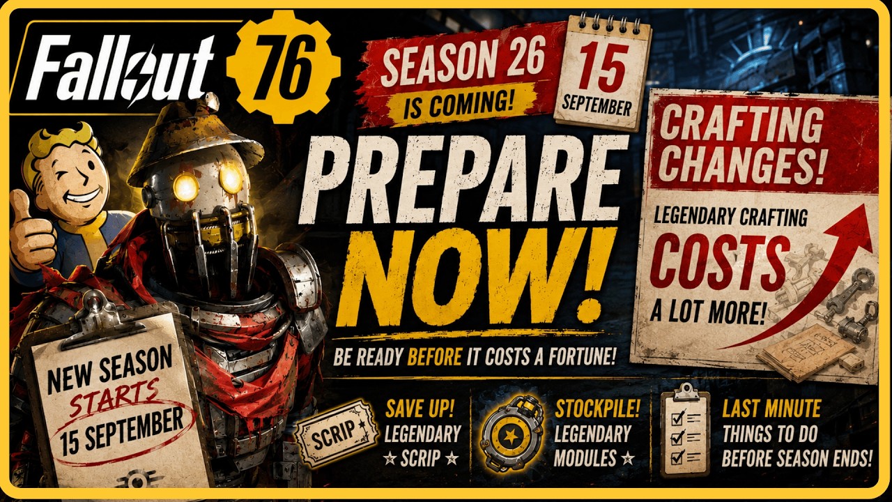 DO THIS Before Season 26! How to Save Your Scrip & Modules in Fallout 76