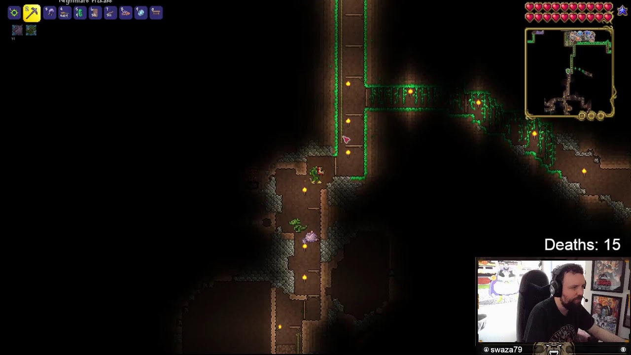 EoW Down!! - Queen Prep -Terraria First Ever Playthough - HC + Expert - Stream 20