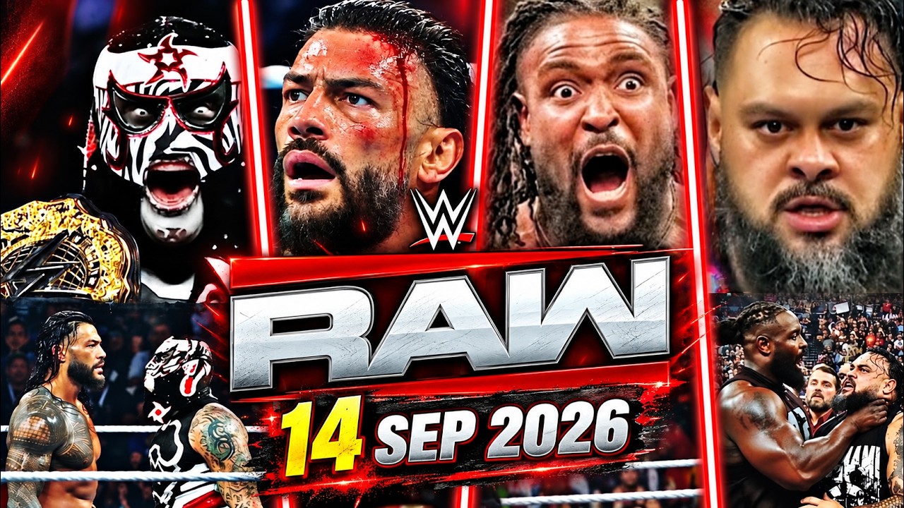 WWE Raw 14 сентября 2026: лучшие моменты, полное шоу! WWE Raw лучшие моменты сегодня 14.09.2026!