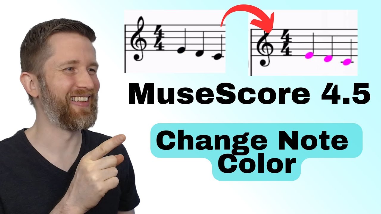 MuseScore Studio 4.5 How to Add Color to Notes (Change Note Color)