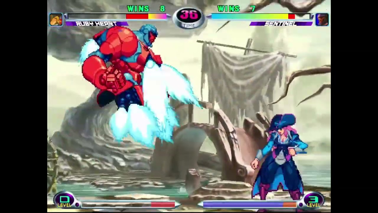 MvC2: Josh 360 - Ruby Heart 1v2 Comeback vs IM/Sent (Kest) .:10.15.22:.