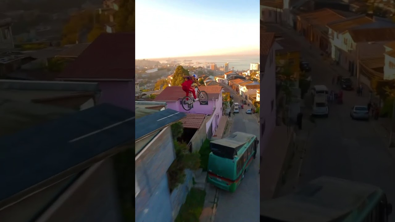 Would you jump off the roof like Fabio Wibmer? #weridecb #crankbrothers