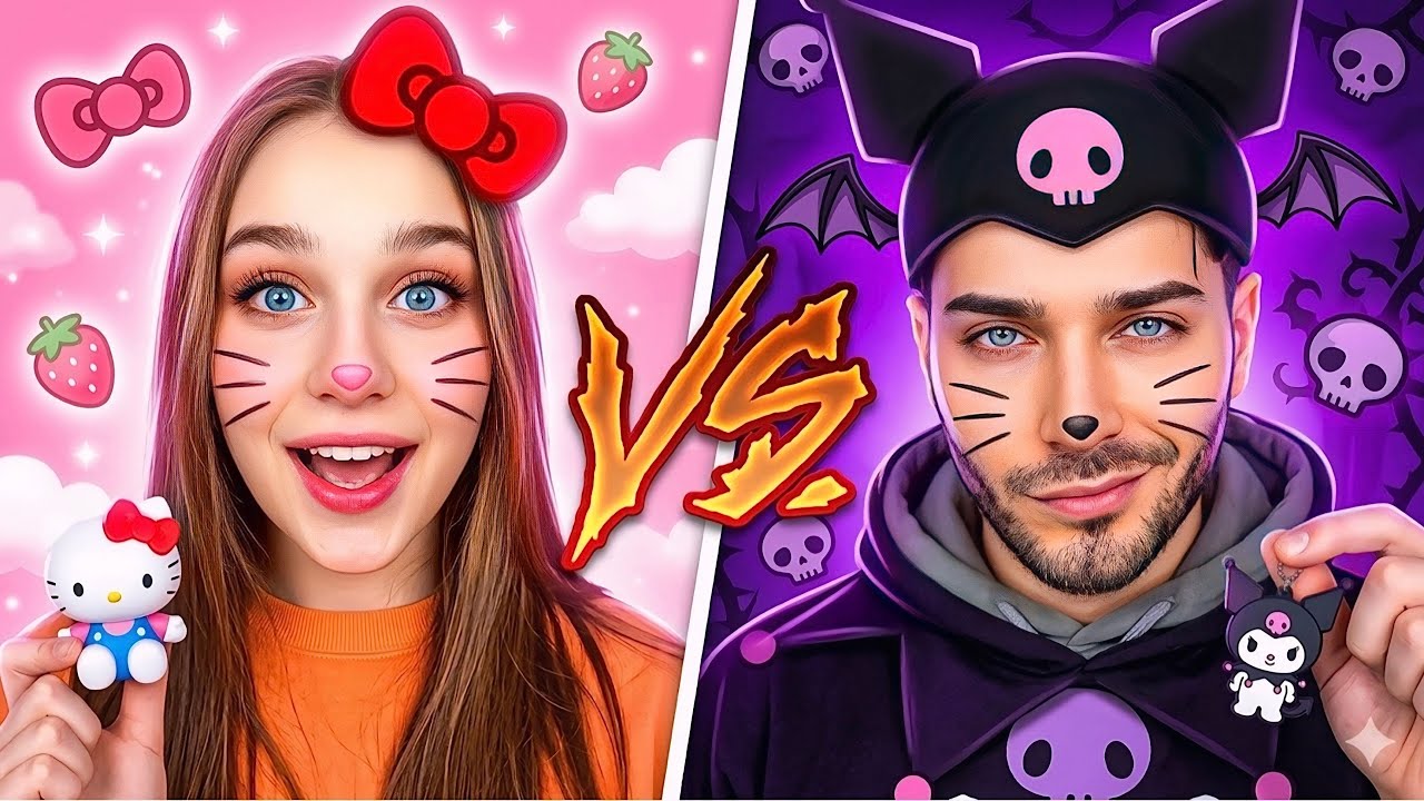 HELLO KITTY VS KUROMİ 😍