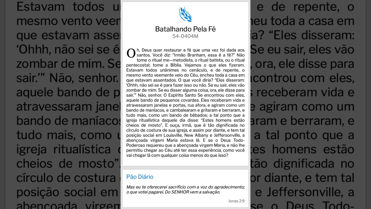 P&atilde;o Di&aacute;rio 04/02/25 #apocalipse10 #reflex&atilde;o #fe #paodiario #paz