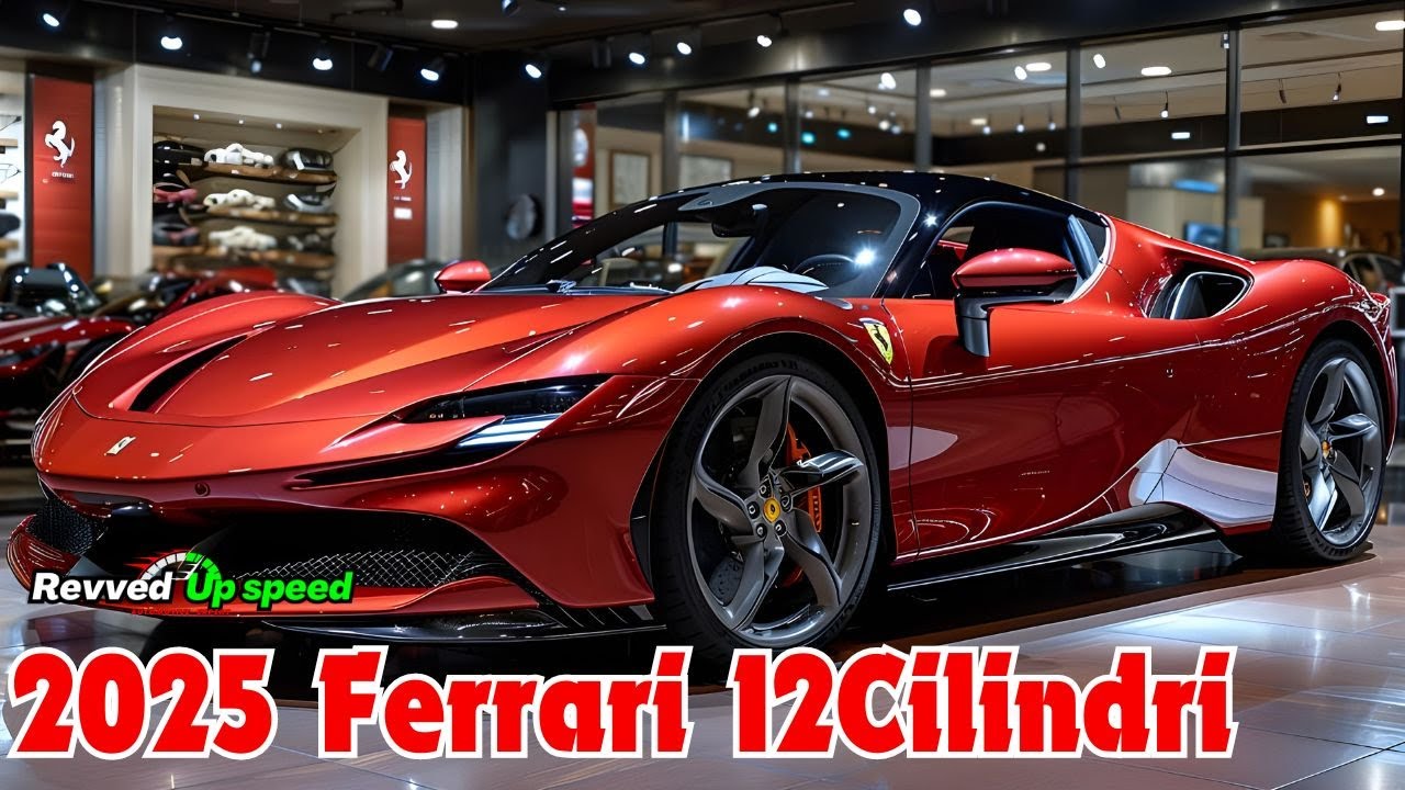 Ferrari 12Cilindri Red: Legendary V12 Supercar with Iconic Italian Design, Power, and Passion
