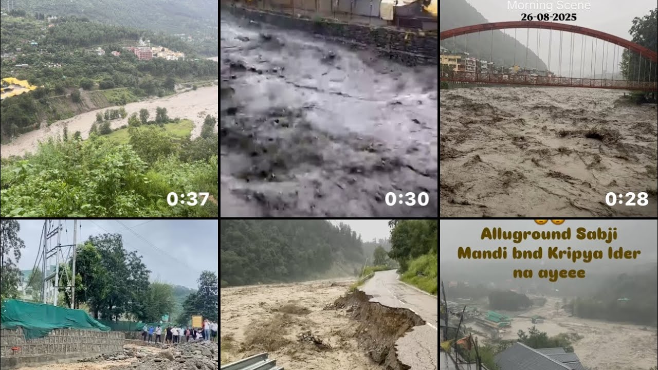 26/8/2025 Kullu Manali road update #himachal #kullumanali #kullu #manali #kullu2025