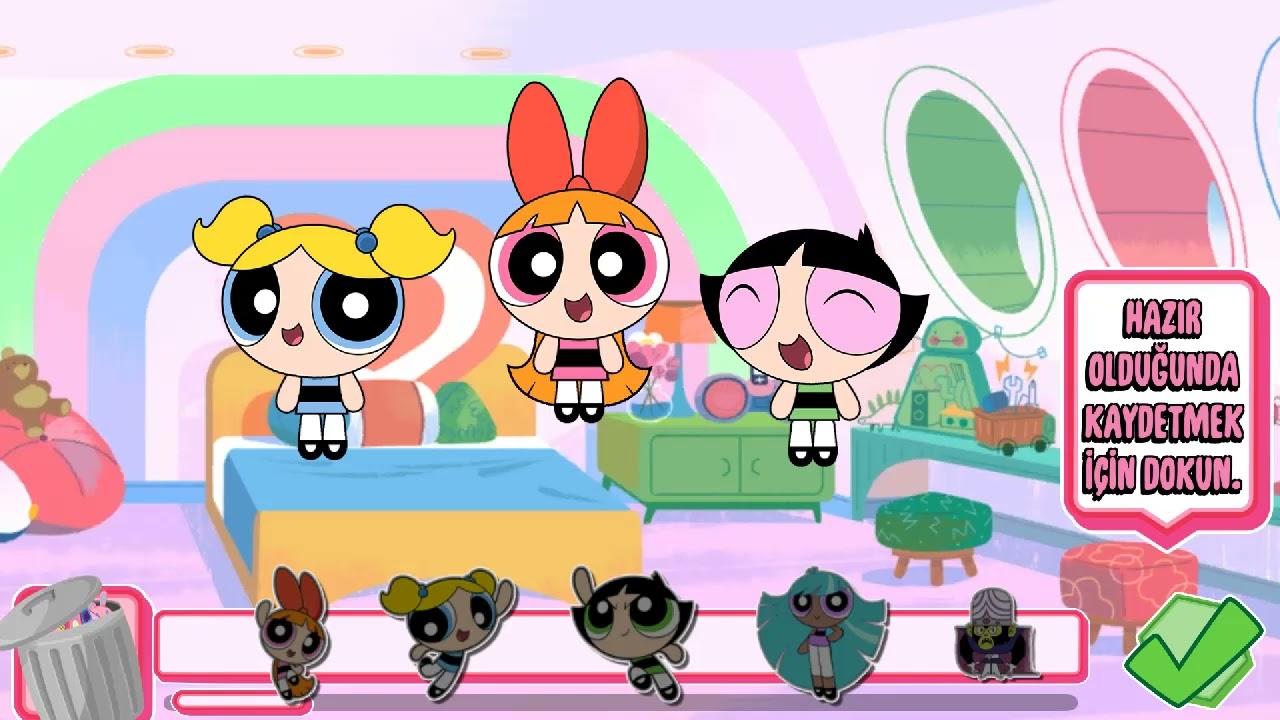 POWERPUFF GIRLS - BLOSSOM BUBBLES AND BUTTERCUP SMILLING!