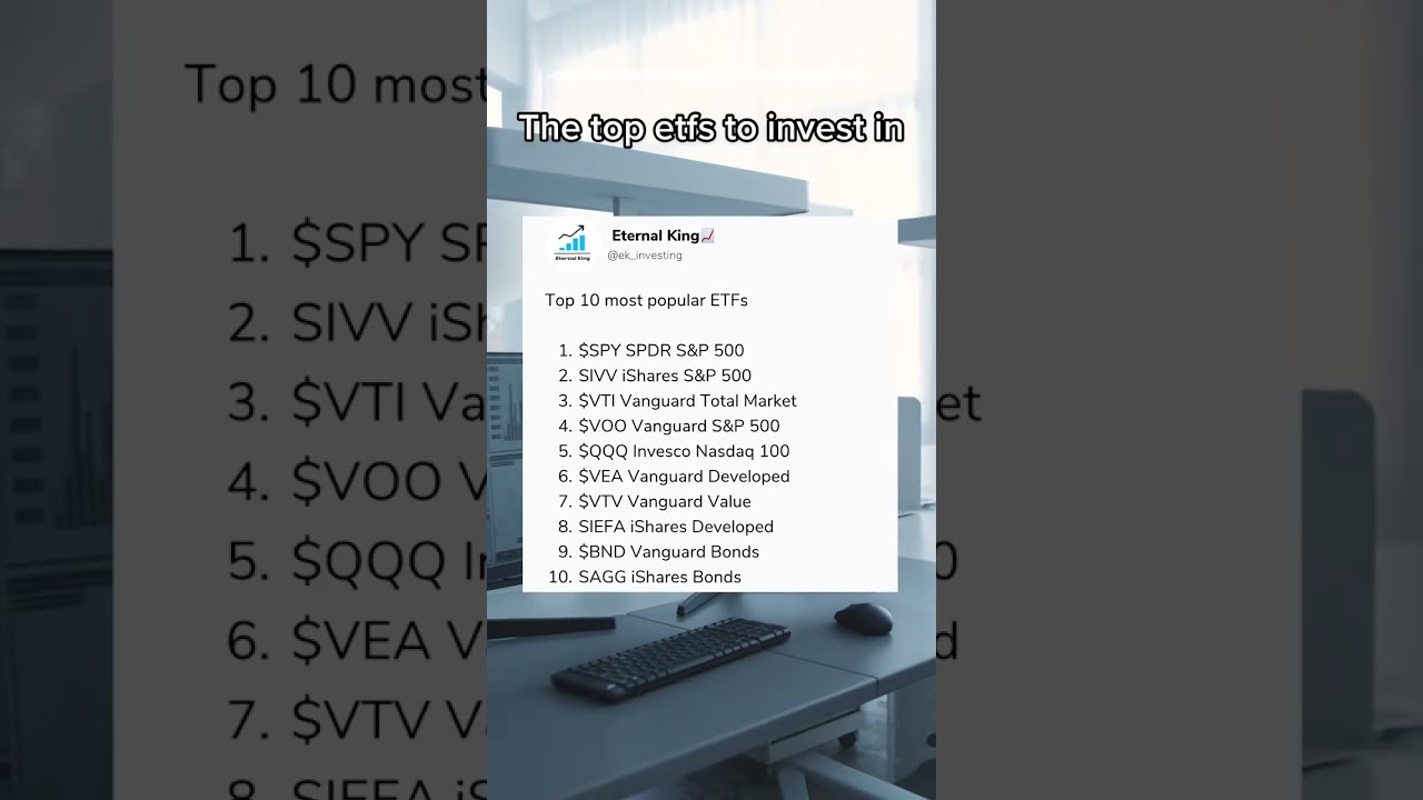 Top 10 ETFs by assets under management 