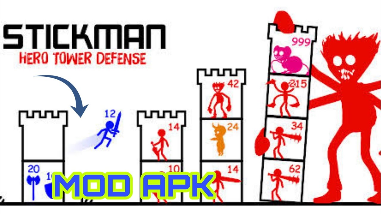 Stick War: Hero Tower Defense Mod 1.0.11 Apk Unlimited Money Gem