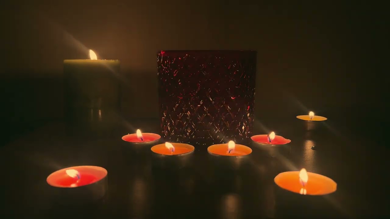 Candlelight Ambience (10 HOURS) | Cozy Night for Sleep, Relax & Study | No Music