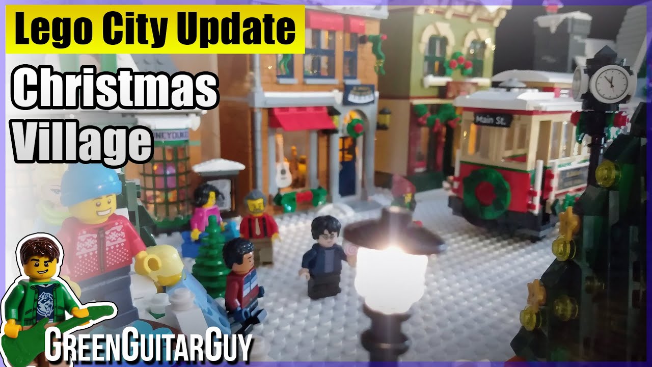 Christmas/Winter Village Build- Lego City Update - GreenGuitarGuy